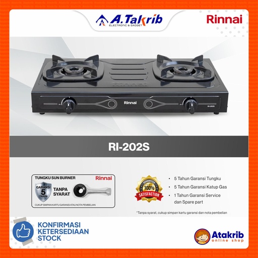 RINNAI KOMPOR GAS KOMERSIAL RI-202S 