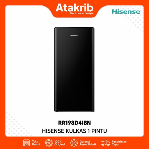 HISENSE KULKAS 1 PINTU RR198D4IBN 