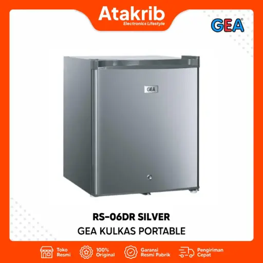 GEA KULKAS PORTABLE RS-06DR SILVER 