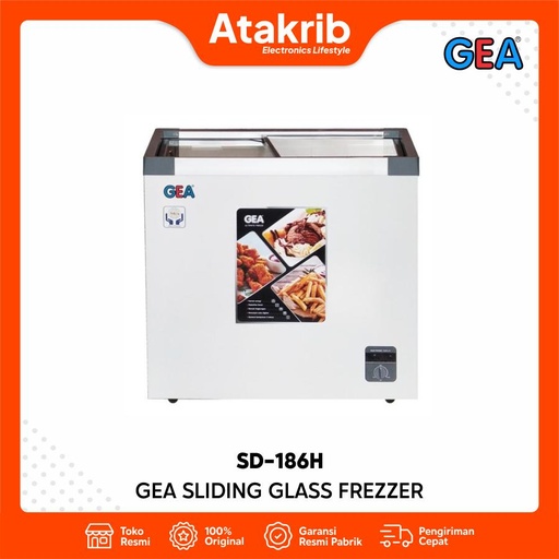 GEA SLIDING GLASS FREZZER SD-186H 