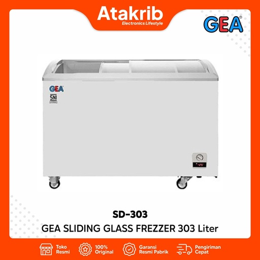 GEA SLIDING GLASS FREZZER SD-303 