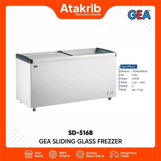 GEA SLIDING GLASS FREZZER SD-516B 