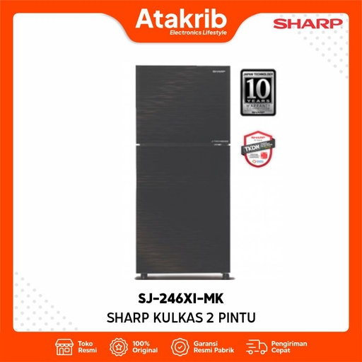 SHARP KULKAS 2 PINTU SMALL SJ-246XI-MK 